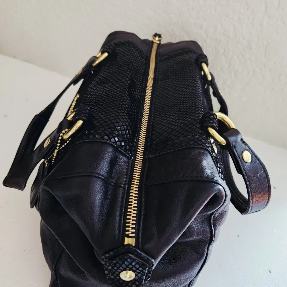 Euc Coach Ashley Black Leather 2/Way Shoulder Bag Purse